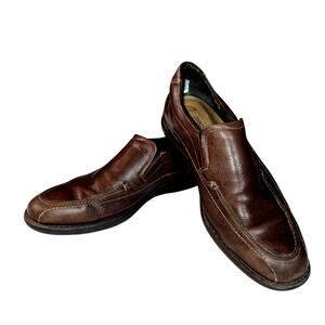 Johnson & Murphy Men's Sheepskin Leather Loafers Brown Casual Shoes Brazil 8M